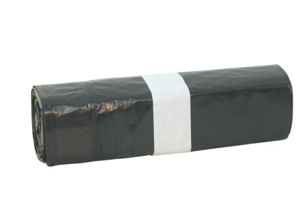 Afvalzakken 16liter 45x50cm pedaalemmerzakken LDPE zwart HP T25my PLUS trekband 25x20 Stuks