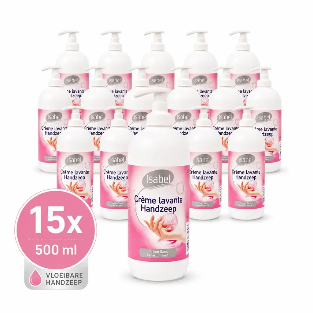 ISABEL Vloeibare Handzeep Pomp 500 mlx15 Stuks