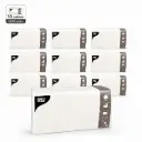 Servetten 1-laags 1/8-vouw 33 cm x 33 cm wit 10x500 Stuks