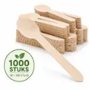 Houten lepel 160mm FSC 100% BIO Per Doos 1000 Stuks