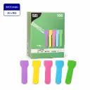 Bio gekleurde ijslepels papier 9,5 cm FSC 4 kleuren colours 2000 stuks (20x100)
