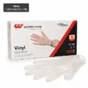Vinyl handschoenen transparant & poedervrij "Comfort" maat S ongepoederd 1000 stuks (10x100)