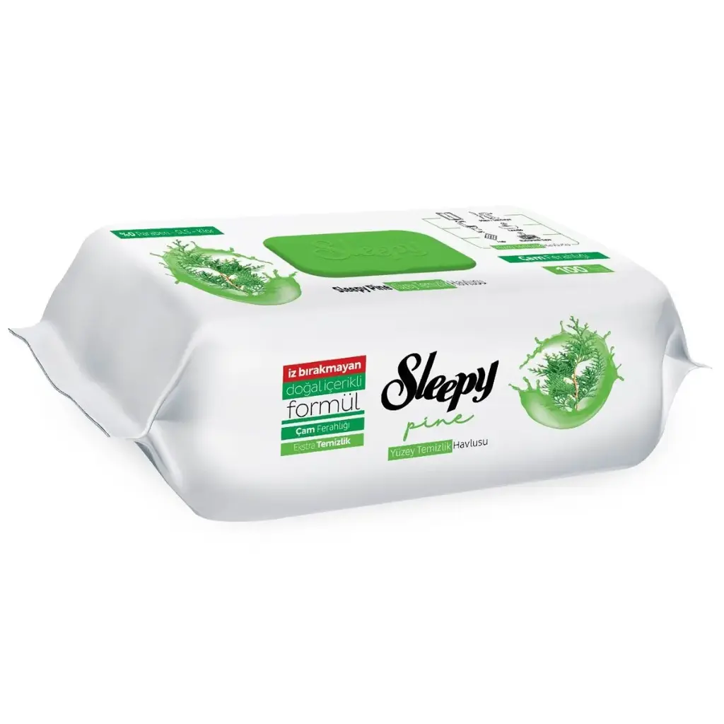 S. SURFACE CLEANING WIPES 100 PCS PINE FRESHNESS ( Cam Ferah )