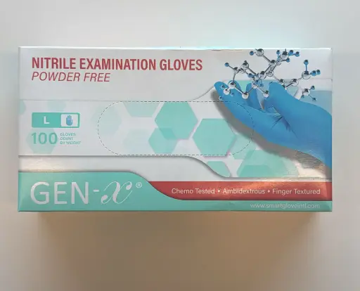 [GX150069] GEN-X nitril handschoenen blauw, maat Large