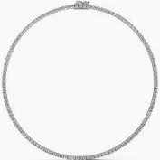 [OO110032] White gold necklace completely set with 13.00 carat diamonds
