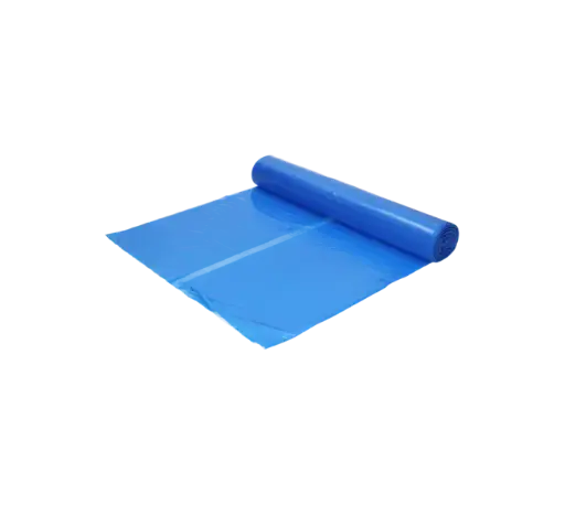 [NM150031] Afvalzak Gerecycled LDPE Blauw 80x110cm T60 130 Liter HY Per Doos 10 Rollen x 20 Stuks