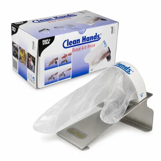 Clean Hands Base Kit roestvrij staal 11,5 cm x 12,7 cm x 22 cm zilver 8 stuks (8x1)