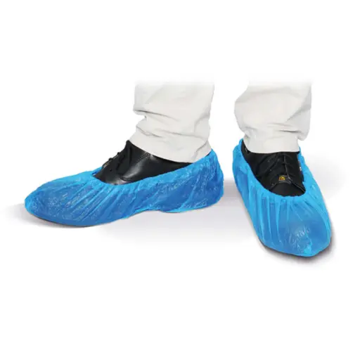 [RM130011] Cpe Schoenovertrekken, Blauw Rmd 1000 Stuks