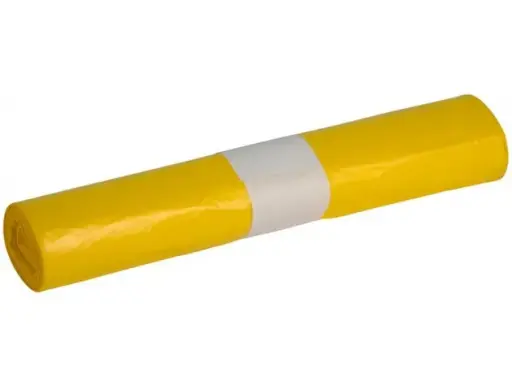 [BA150040] Afvalzakken PMD  60 liter 61x80+5cm MDPE geel rol 50 x 10 stuks
